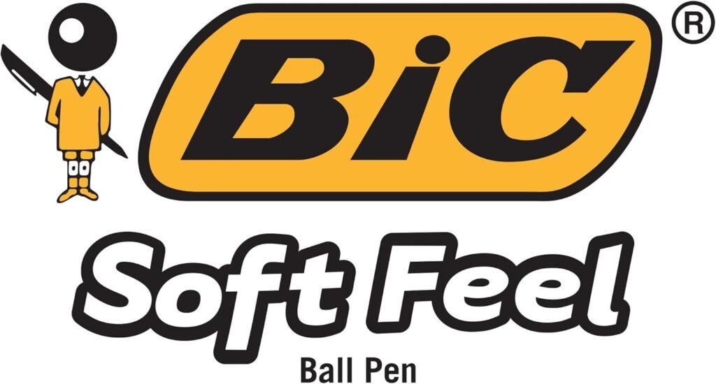 BIC Soft Feel Assorted Colors Retractable Ballpoint Pens, Medium Point (1.0mm), 36-Count Pack, Black and Blue Pens With Soft-Touch Comfort Grip, Perfect Color Pens For Note Taking