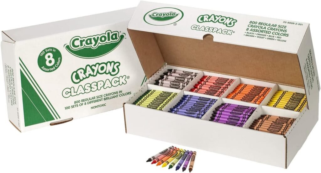 Crayola Bulk Crayon Classpack - 800ct (16 Colors), Back to School Supplies, Kids Crayons, Teacher Classroom Must Haves, 3+