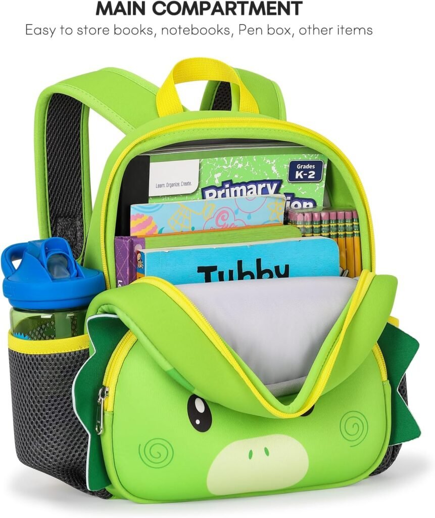 mibasies Toddler Backpacks for Boys 2-4: Baby Preschool Backpack - Kids Dinosaur Backpack for Boys Girls - 12inch Mini School Bag